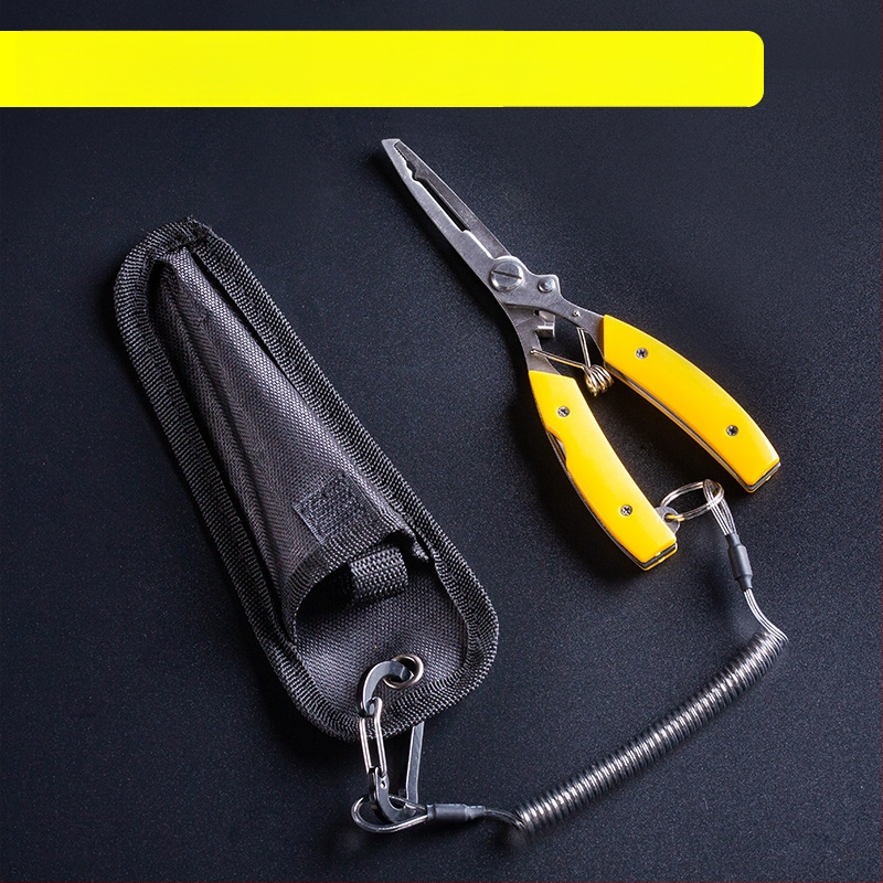 Huansheng неръждаеми стоманени клещи за риболов с извита челюст за отстраняване на кука