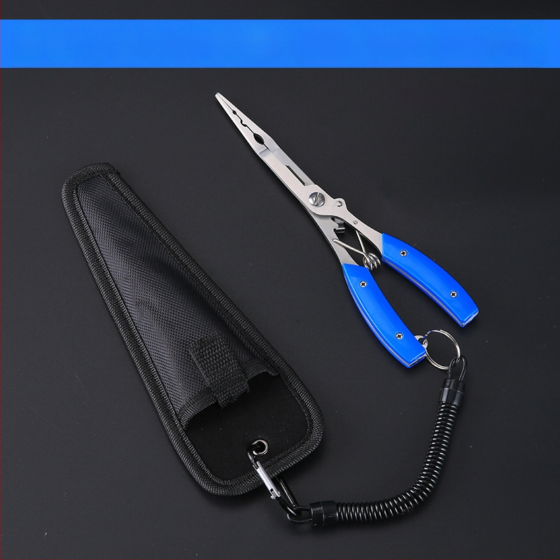 Huansheng неръждаеми стоманени клещи за риболов с извита челюст за отстраняване на кука