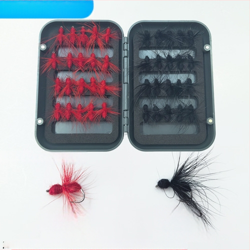 Burning Eagle бионична примамка за риболов с мухи – комплект фалшиви примамки: имитации на пеперуди и комари, смесен набор куки в кутия