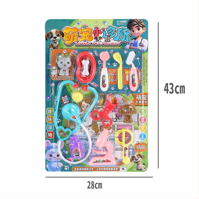 Szimulációs orvosjáték – (műanyag; blisztercsomagolás; interaktív játék; 4–6 éveseknek)