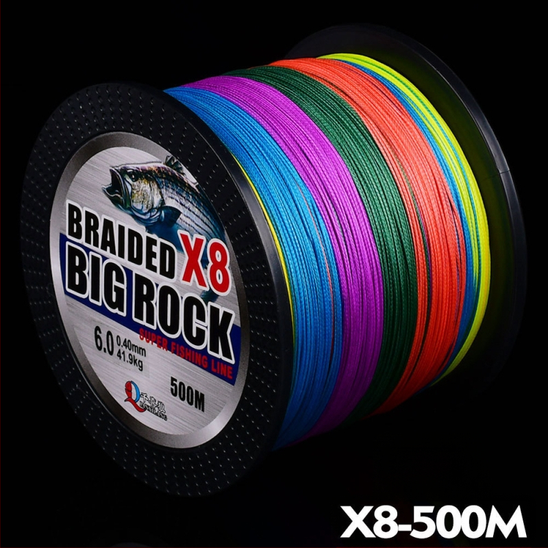 Yaoxin PE плетена риболовна линия, сила 6, 6 броя в опаковка, основна линия