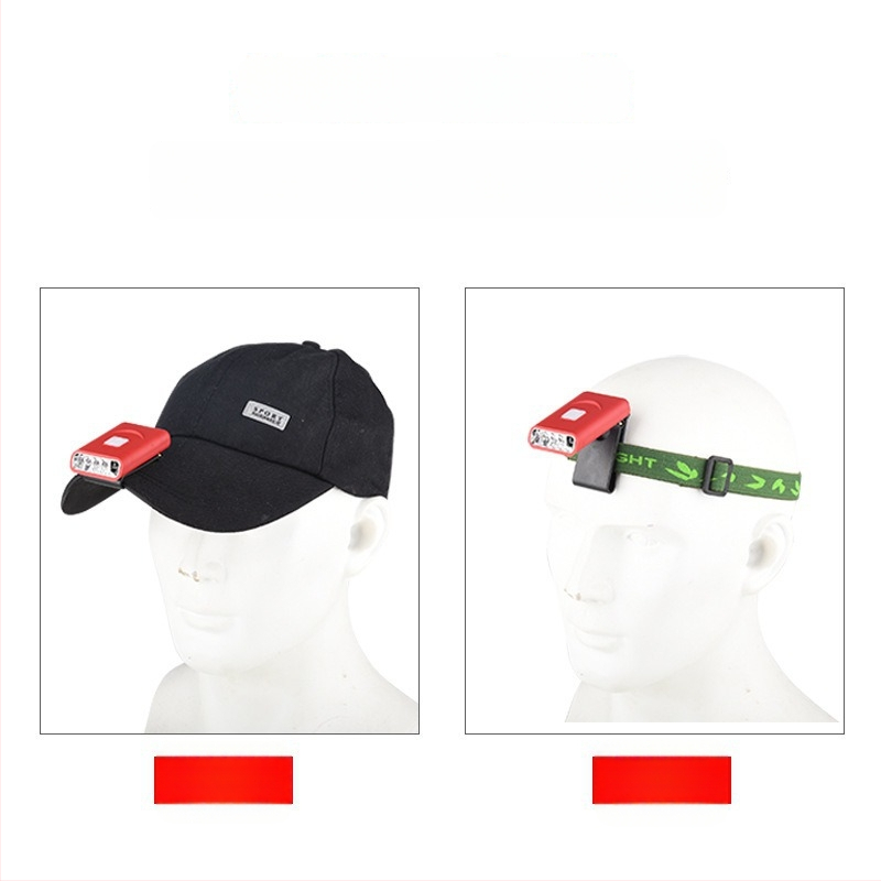 Lampa LED cu clemă pentru șapcă, KC certificat, cu senzor, 1W, 500mAh, încărcare Type-C, iluminare pentru pescuit