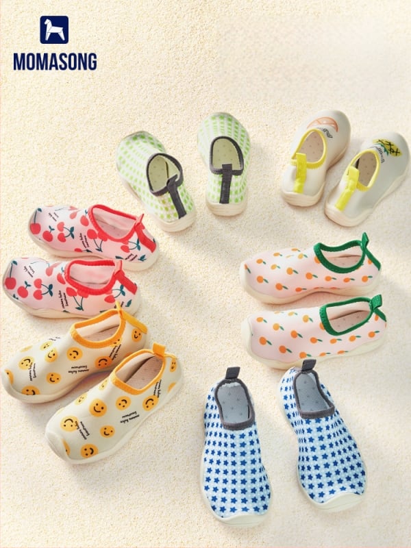 Pantofi pentru copii pentru drumeții la râu - talpă moale, talpă joasă, partea superioară din Lycra, talpă din cauciuc antiderapant, talpă TPR