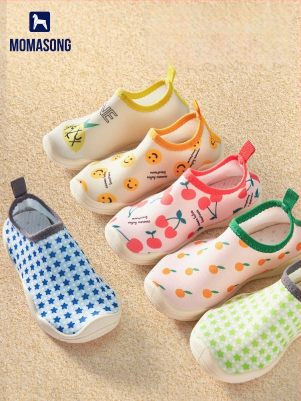 Pantofi pentru copii pentru drumeții la râu - talpă moale, talpă joasă, partea superioară din Lycra, talpă din cauciuc antiderapant, talpă TPR