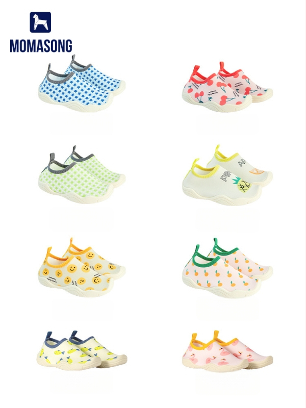 Pantofi pentru copii pentru drumeții la râu - talpă moale, talpă joasă, partea superioară din Lycra, talpă din cauciuc antiderapant, talpă TPR