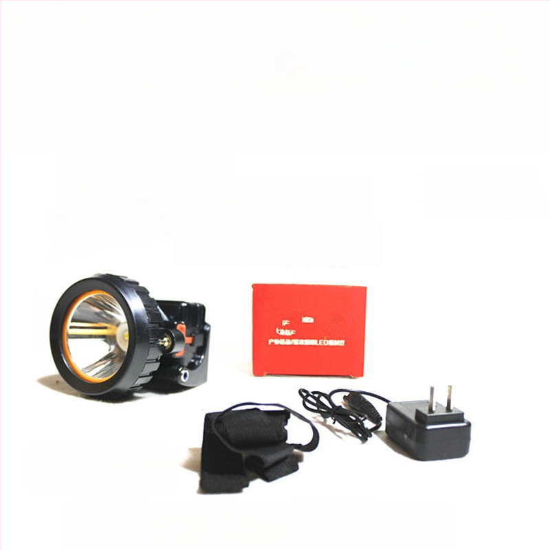 Saugos šalmas su LED galine žibintu požeminiam darbui, įkrovimo maitinimo šaltinis, atsparus vandeniui, diapazonas daugiau kaip 500 m