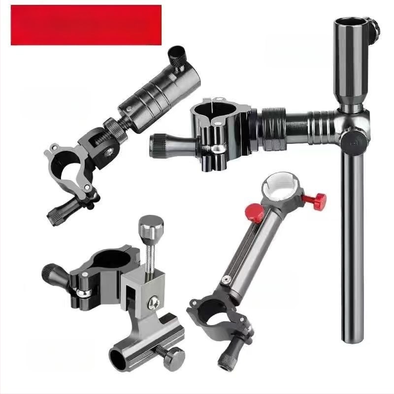 Универсален държател за пръчки за риболовен стол от алуминиев сплав — двойна и единична поставка, удебелен рафт за пръчки