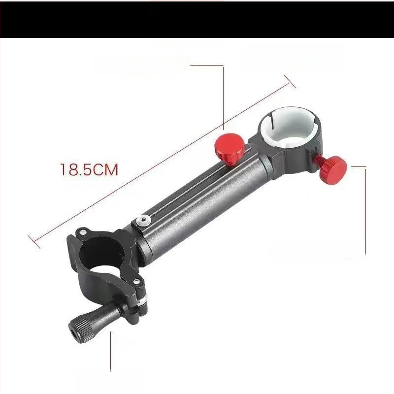 Универсален държател за пръчки за риболовен стол от алуминиев сплав — двойна и единична поставка, удебелен рафт за пръчки