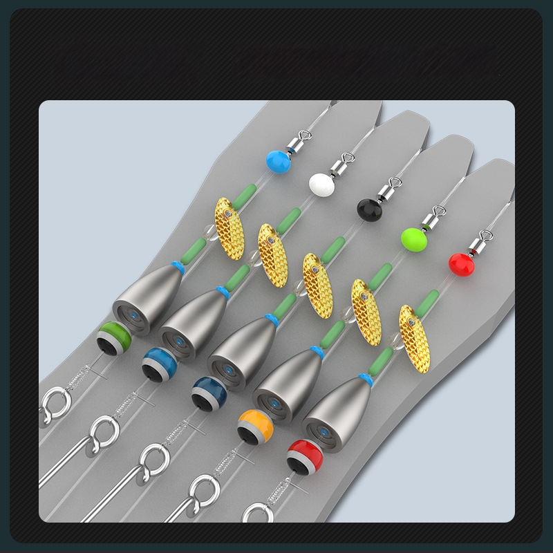 Texas rig komplekts – Gediron, Nr. 1 āķi ar bodēm, 500 gab.