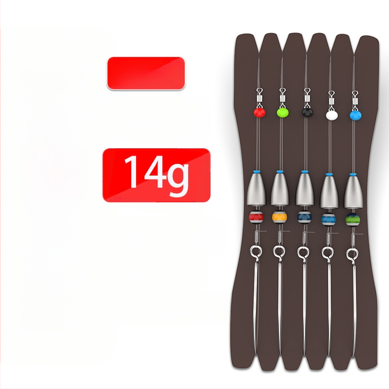 Texas rig komplekts – Gediron, Nr. 1 āķi ar bodēm, 500 gab.