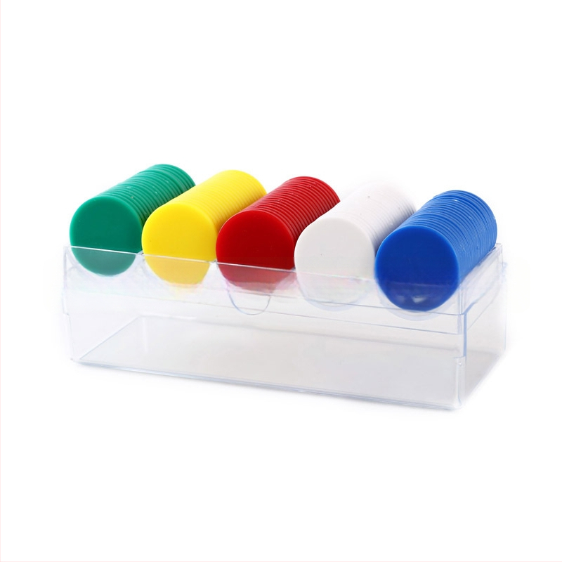 Šaha un kāršu spēlēm vērsti čipi, plakani plastmasas diski, PS materiāls, lāzera gravēšana, bez nominālvērtības, zīmols Born Good Hand