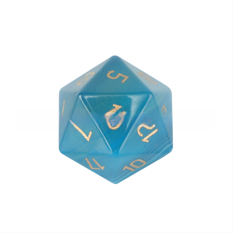 Galda spēļu kauliņi – dabīgi kristāla dārgakmeņi, divdesmitpusēji, taisnā leņģa stilā, wowu