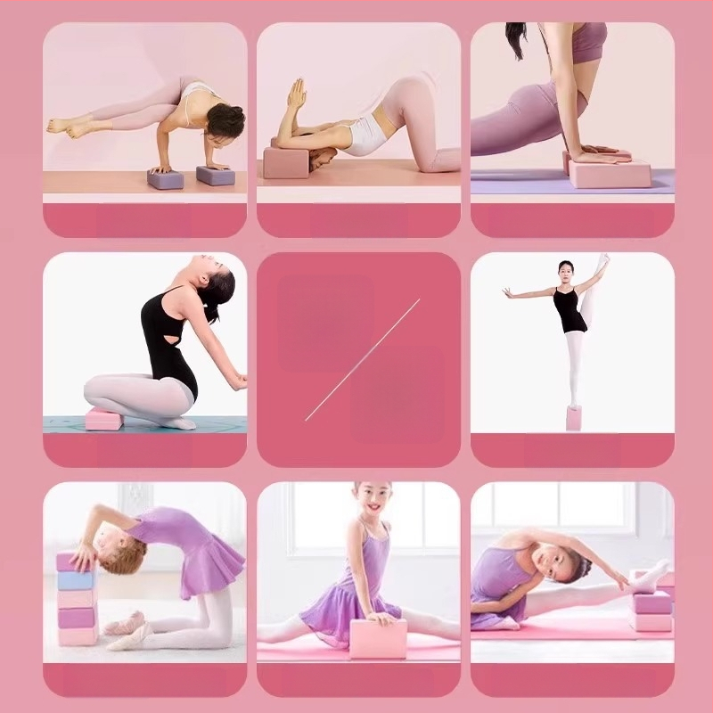 Bloc de yoga Friendly, din spumă cu densitate mare, pentru fitness feminin și antrenament de dans