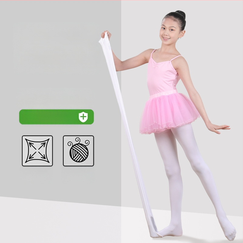 Детски балетни чорапогащи за танци, найлон/полиамид 83% съдържание, средна плътност, едноцветен модел, плоско плетиво 12–14 шевове на 3 см, подходящи за всички сезони