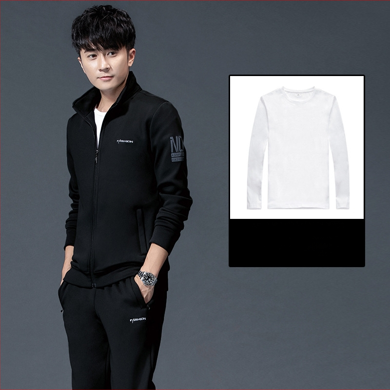 Universāls sporta komplekts ziemas-pavasara-rudens sezonām, garas piedurknes, apkakles tipa lapels, bez līnijas, 95% poliesteris