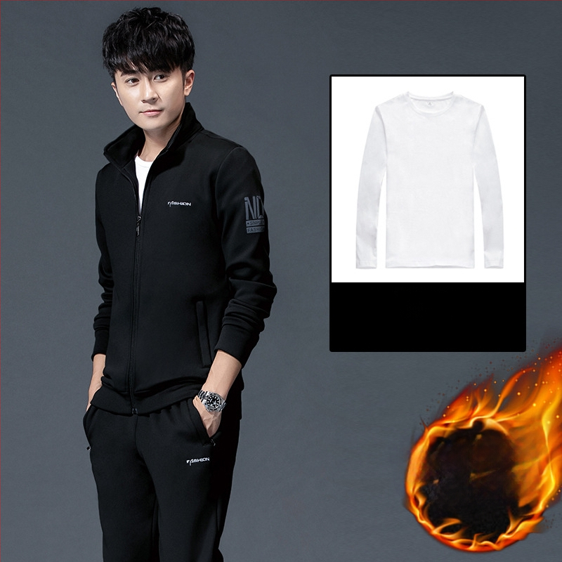 Universāls sporta komplekts ziemas-pavasara-rudens sezonām, garas piedurknes, apkakles tipa lapels, bez līnijas, 95% poliesteris