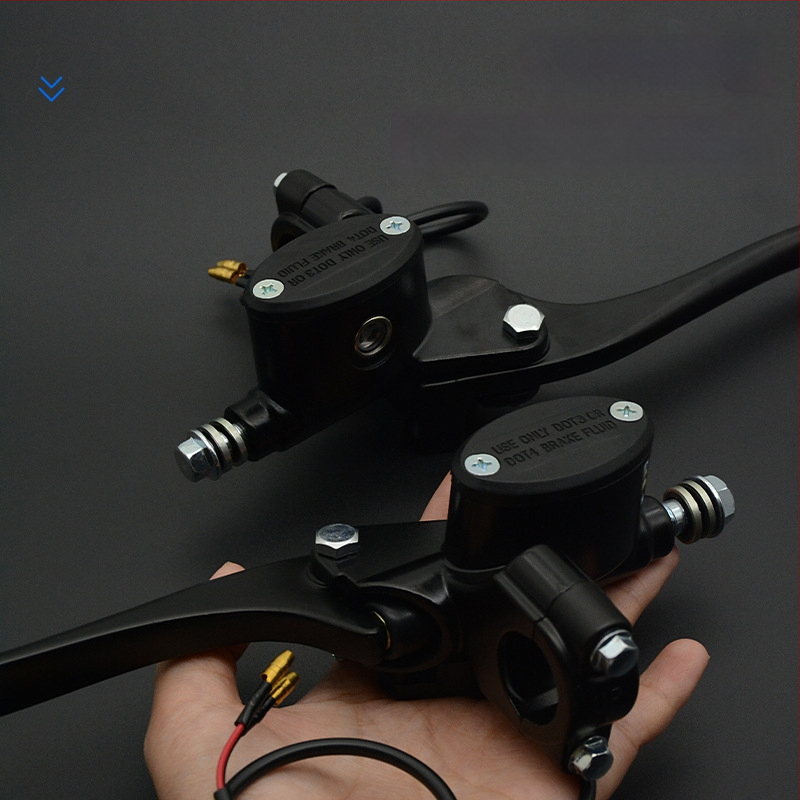 Augšējā bremžu šķidruma sūknis disku bremzēm, alumīnija korpuss, Ø22 mm diametrs, Mojielong, piemērots priekšējai un aizmugurējai bremzei