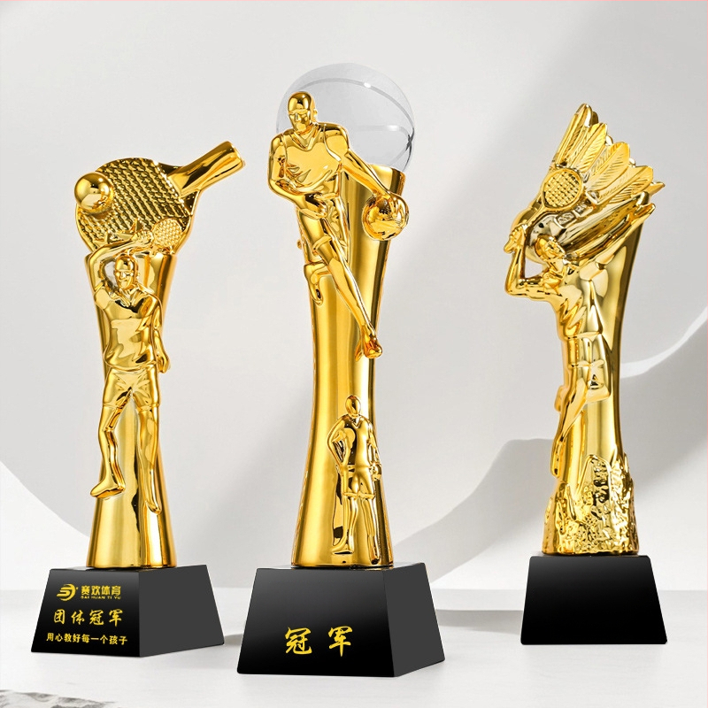 Спортен трофей – смола, персонализиран логотип, марка Shadow Crystal Fantasy Dust, идеален за награди, корпоративни подаръци и декорация