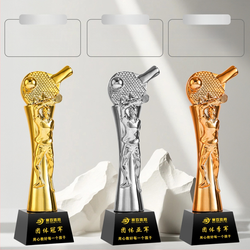 Спортен трофей – смола, персонализиран логотип, марка Shadow Crystal Fantasy Dust, идеален за награди, корпоративни подаръци и декорация