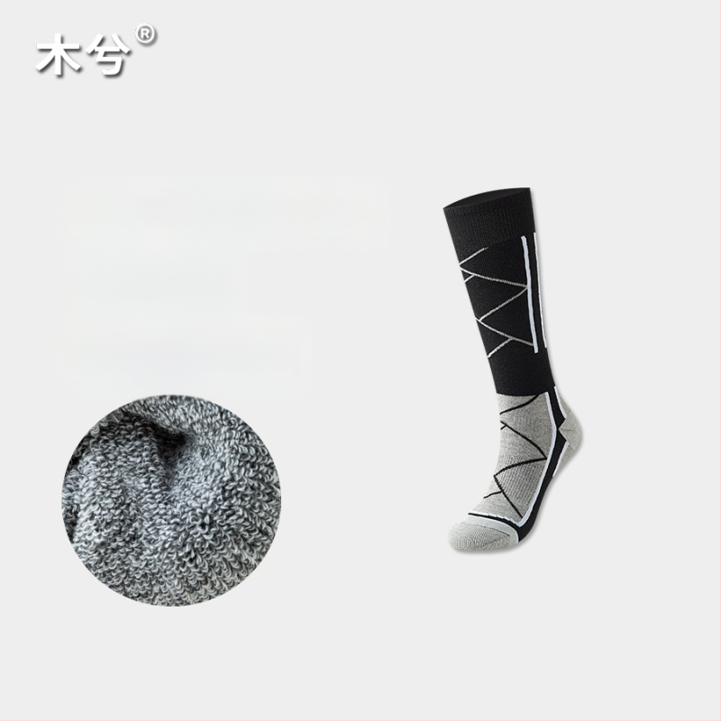 Sporta zeķes ar fleece oderi, universālas, ziemas, poliester