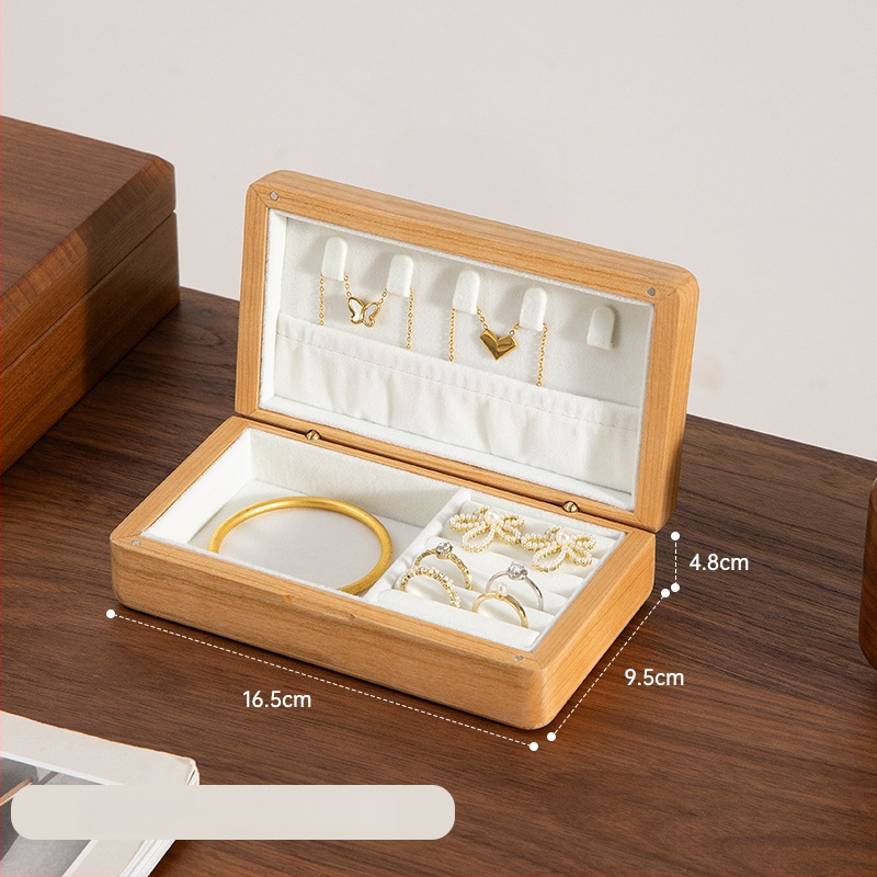 Cutie din lemn pentru bijuterii, stil japonez, model cu fibră lemnoasă, capacitate 0,7 litri, greutate 0,3 kg, personalizabilă