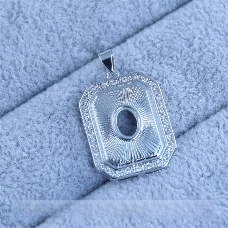 Lančić za ključnu kost, korejskog stila, minimalistički lagani luksuz, geometrijski privjesak s cirkonima, veličine 6x6 / 8x8 / 7x10