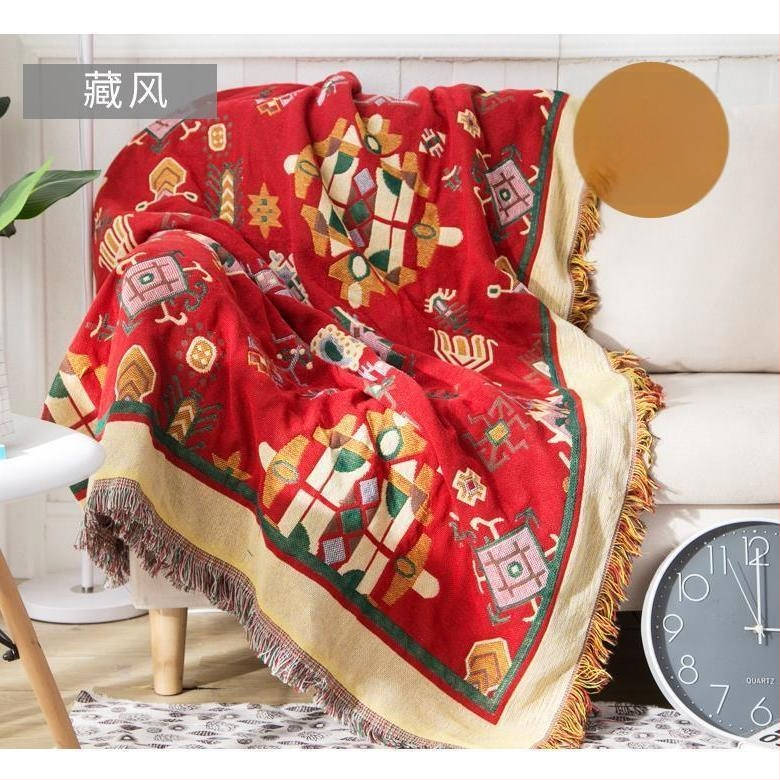 Κάλυμμα καναπέ, μινιμαλιστικό στυλ τύπου μαξιλαριού, βαμβακερό, κατάλληλο για όλους τους καναπέδες, μοτίβα ρίγες/πλέγμα/λουλούδια