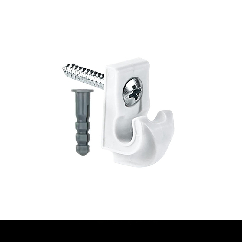 ABS υλικό, βιδωτός γάντζος για φωτιστικά καλώδια και κρεμάστρες φυτών; μοντέρνος μινιμαλιστικός σχεδιασμός, φορτίο έως 2 kg