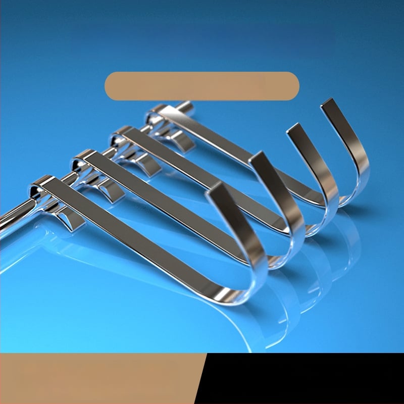 Roostevabast terasest riidehaak, mitme rea disain, kaasaegne minimalistlik stiil, kandevõime 1–3 kg