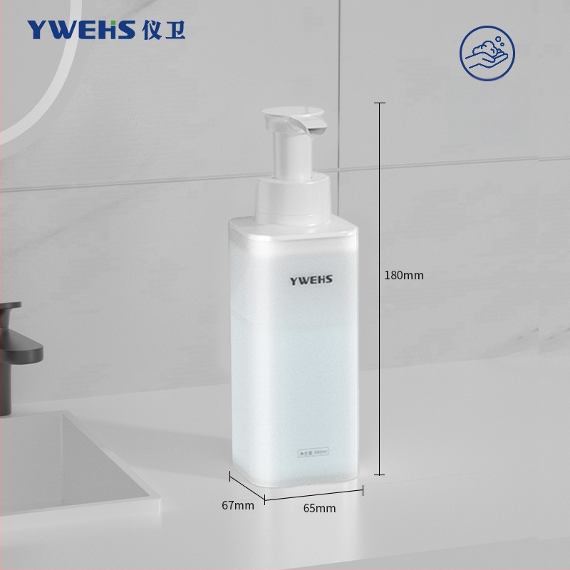 Fali szappanadagoló hotelfürdőhöz – pumpás habadagoló, ABS, 600 g, injektív öntés, könnyű luxus stílus