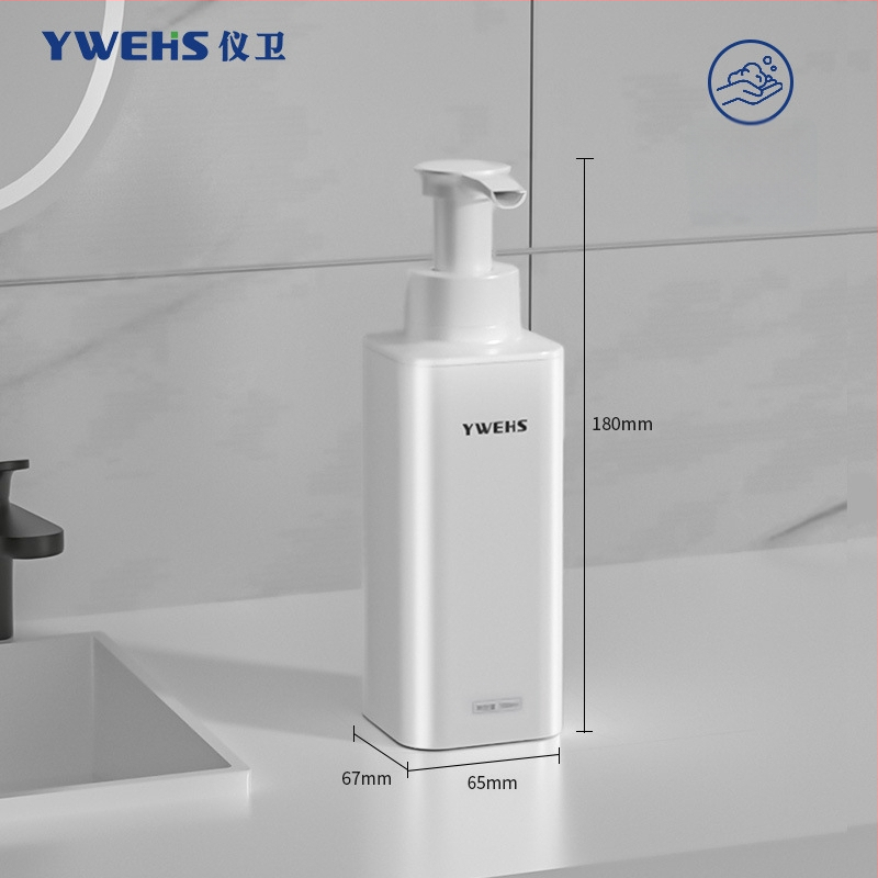 Fali szappanadagoló hotelfürdőhöz – pumpás habadagoló, ABS, 600 g, injektív öntés, könnyű luxus stílus