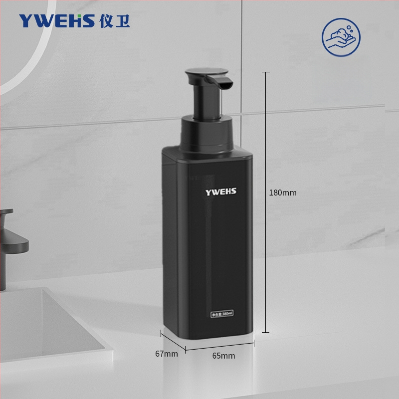 Fali szappanadagoló hotelfürdőhöz – pumpás habadagoló, ABS, 600 g, injektív öntés, könnyű luxus stílus