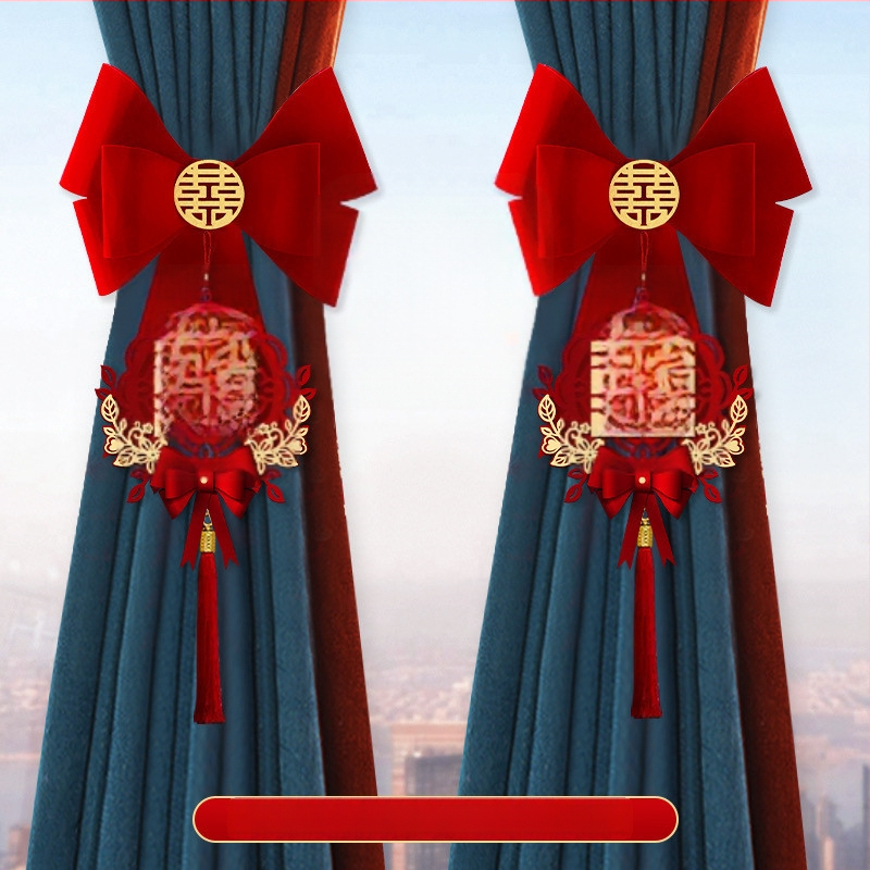 Kāzu aizkaru dekoratīvā girlande – neaudēts audums, Snow Top zīmols, laimīgi vārdi, bez importa