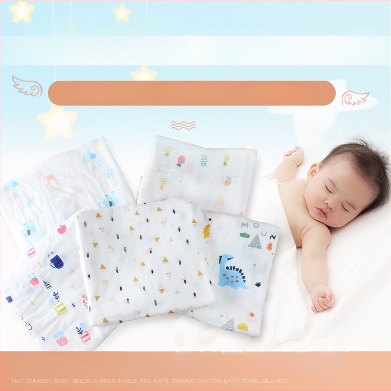 Beebi bambuskiududest rätik – kahekordne kiht, 30% puuvill / 70% bambus, lihtne kude, 200-300 g