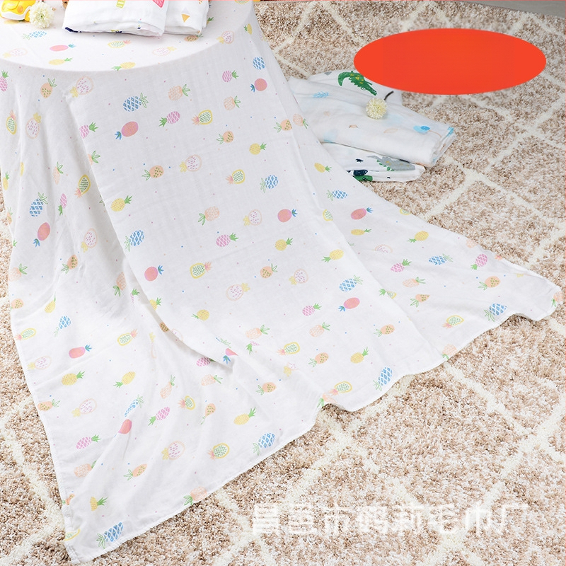 Beebi bambuskiududest rätik – kahekordne kiht, 30% puuvill / 70% bambus, lihtne kude, 200-300 g