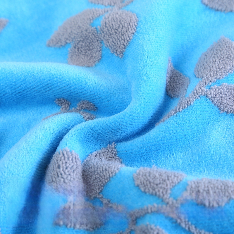 Σετ πετσετών οικιακής χρήσης από 100% βαμβάκι, Cut Velvet επεξεργασία, ελαφρώς στριμμένη ίνα, σειρά Cut Velvet Flower Branch, δυνατότητα προσαρμογής