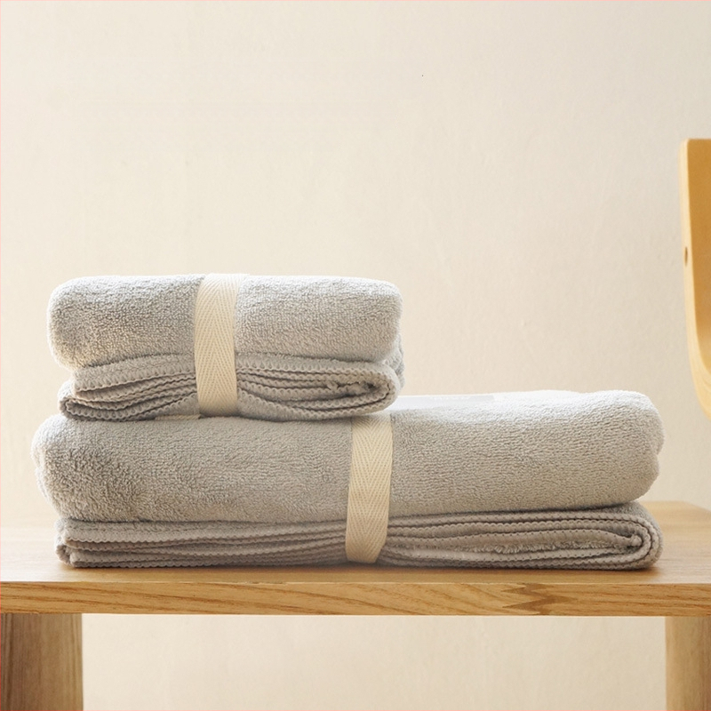 Комплект хавлии за баня от микрофибър, абсорбиращ, плоско тъкане, тегло 140–170 g, прежда 150D