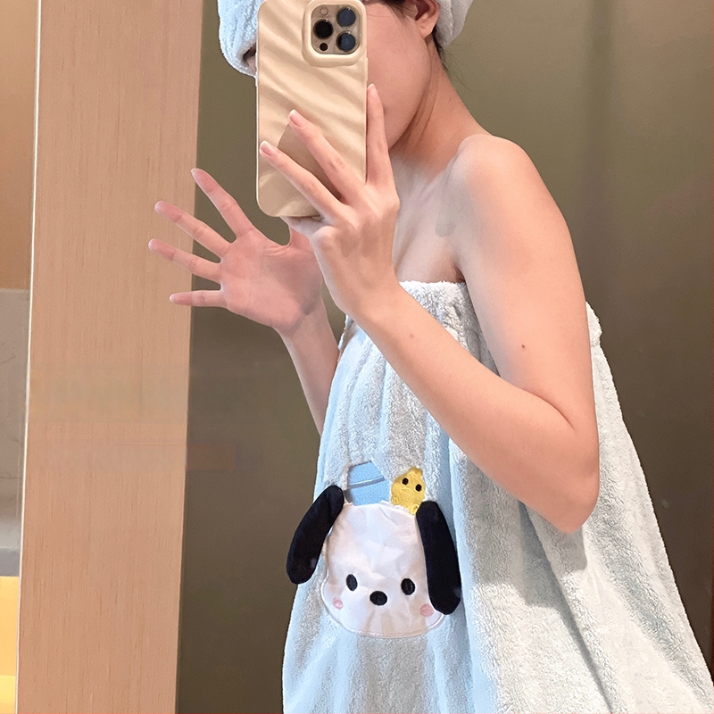 Youjiaya дамски халат за баня от коралов флийс, абсорбиращ и бързосъхнещ, полиестер 100%, серия Принцеса