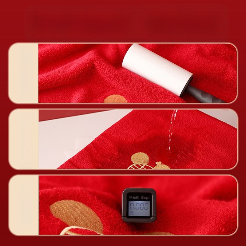 Σετ πετσετών μπάνιου από 100% βαμβάκι για ζευγάρι, 4 τεμάχια, κεντημένες, Warp knitting, 350 g