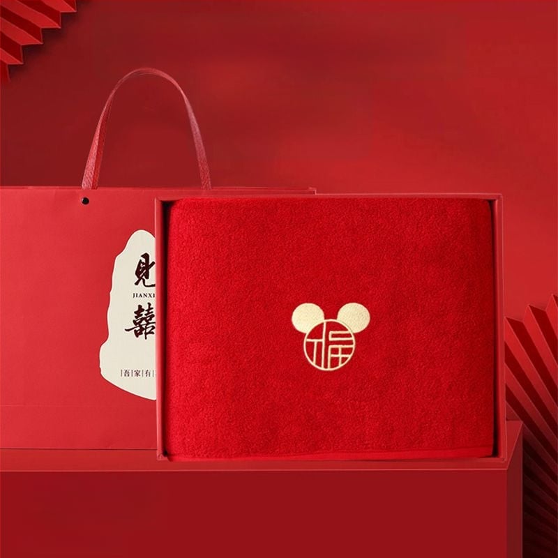 Σετ πετσετών μπάνιου από 100% βαμβάκι για ζευγάρι, 4 τεμάχια, κεντημένες, Warp knitting, 350 g