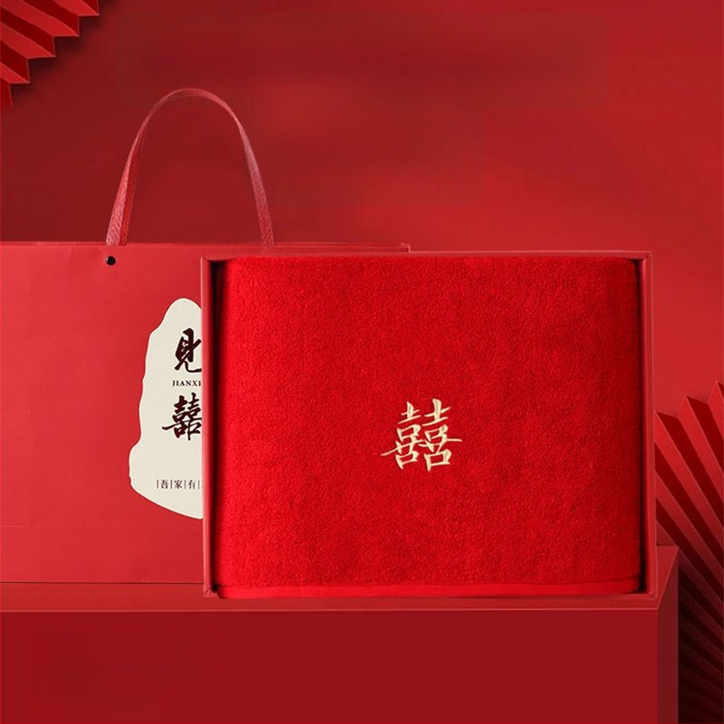 Σετ πετσετών μπάνιου από 100% βαμβάκι για ζευγάρι, 4 τεμάχια, κεντημένες, Warp knitting, 350 g