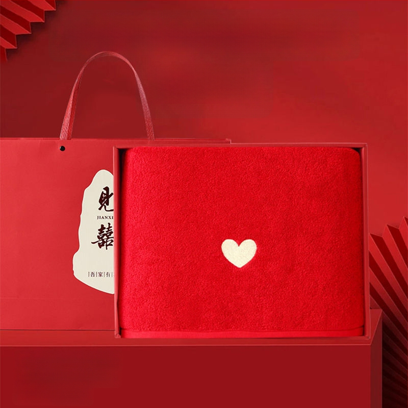 Σετ πετσετών μπάνιου από 100% βαμβάκι για ζευγάρι, 4 τεμάχια, κεντημένες, Warp knitting, 350 g