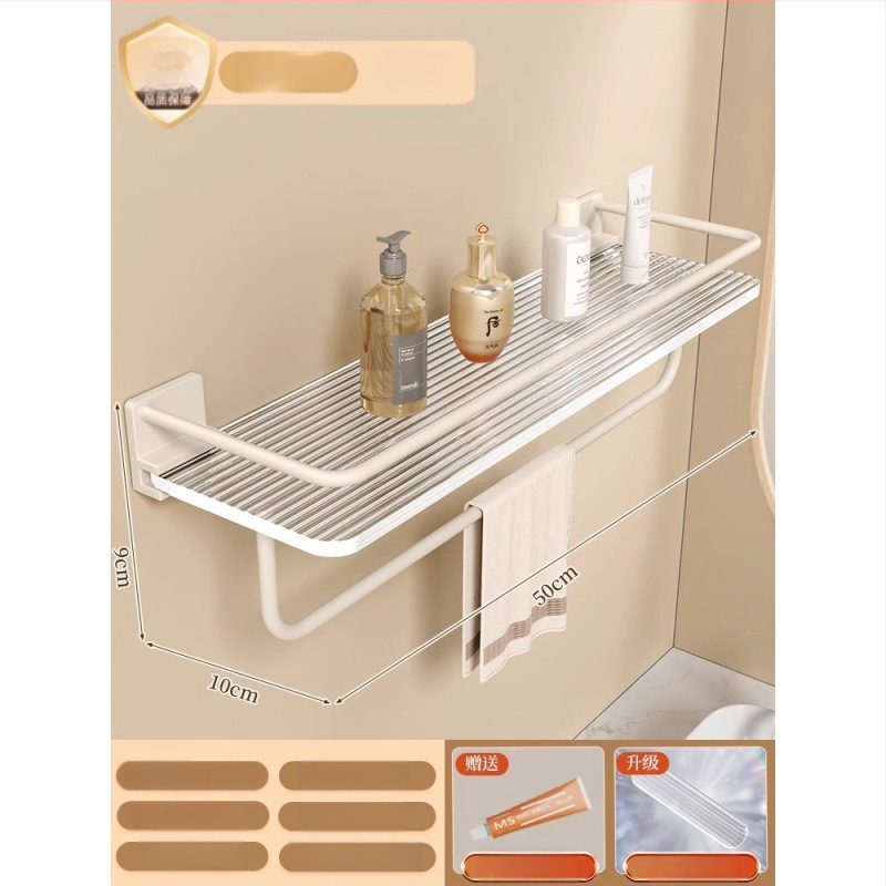 Триъгълна ъглова полица за стена, пластмасова, баня, 1 ниво, минималистичен стил, организатор за козметика