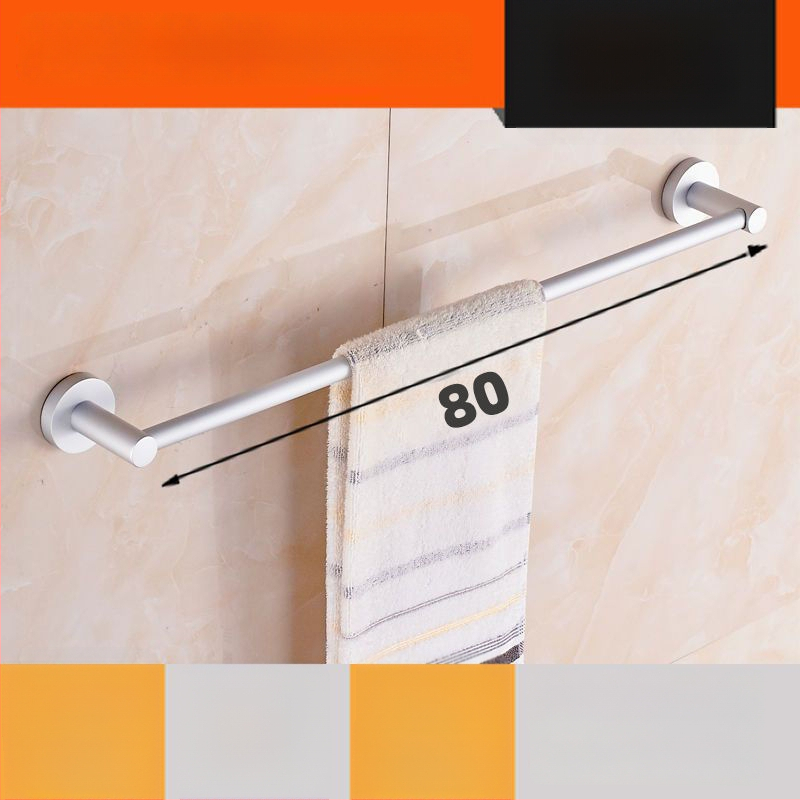 Sienas stiprināms dvieļu plaukts no alumīnija sakausējuma Space Aluminum, vienpolu vai divpolu, 1 slānis, gaišs luksusa stils, slodze 15 kg