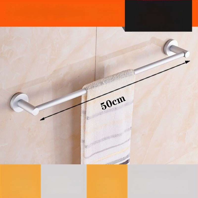 Sienas stiprināms dvieļu plaukts no alumīnija sakausējuma Space Aluminum, vienpolu vai divpolu, 1 slānis, gaišs luksusa stils, slodze 15 kg