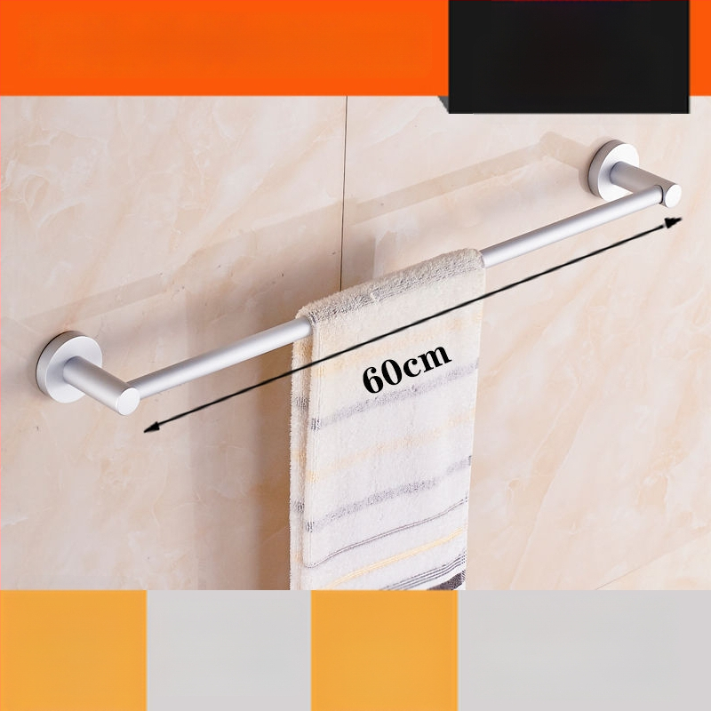 Sienas stiprināms dvieļu plaukts no alumīnija sakausējuma Space Aluminum, vienpolu vai divpolu, 1 slānis, gaišs luksusa stils, slodze 15 kg