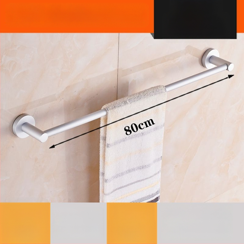 Sienas stiprināms dvieļu plaukts no alumīnija sakausējuma Space Aluminum, vienpolu vai divpolu, 1 slānis, gaišs luksusa stils, slodze 15 kg