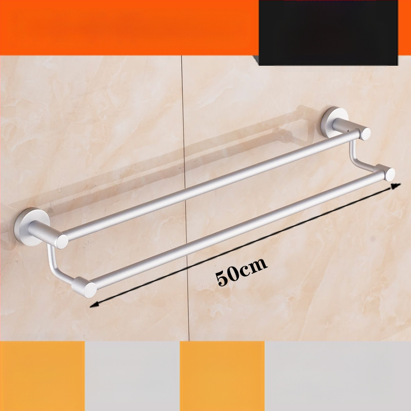 Sienas stiprināms dvieļu plaukts no alumīnija sakausējuma Space Aluminum, vienpolu vai divpolu, 1 slānis, gaišs luksusa stils, slodze 15 kg