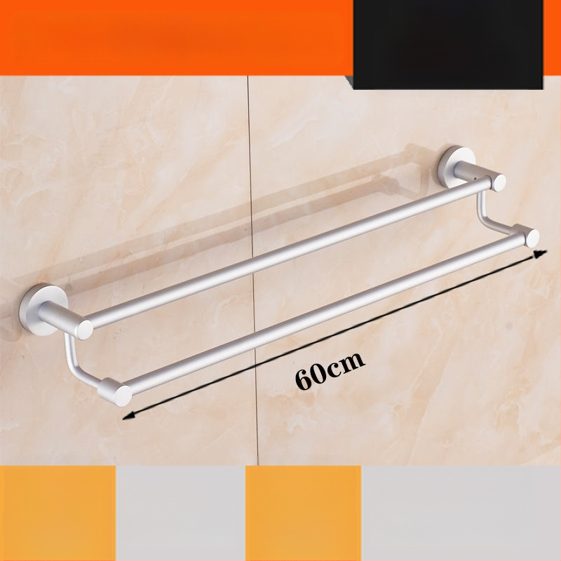 Sienas stiprināms dvieļu plaukts no alumīnija sakausējuma Space Aluminum, vienpolu vai divpolu, 1 slānis, gaišs luksusa stils, slodze 15 kg