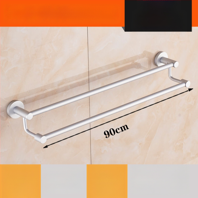 Sienas stiprināms dvieļu plaukts no alumīnija sakausējuma Space Aluminum, vienpolu vai divpolu, 1 slānis, gaišs luksusa stils, slodze 15 kg